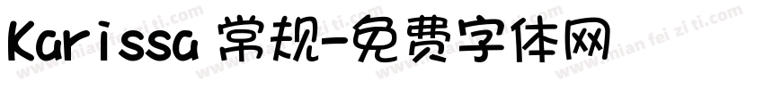 Karissa 常规字体转换